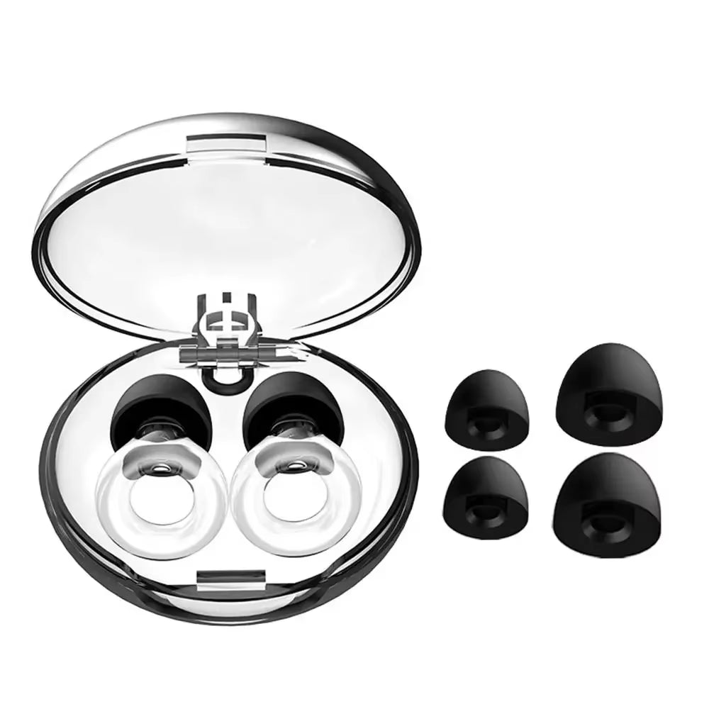 Silicone Earplugs for Swimming Sleep Noise Cancel Noise Reduction-Soundproof Reduce Disturbances -Quality Loop Earplugs Supplies