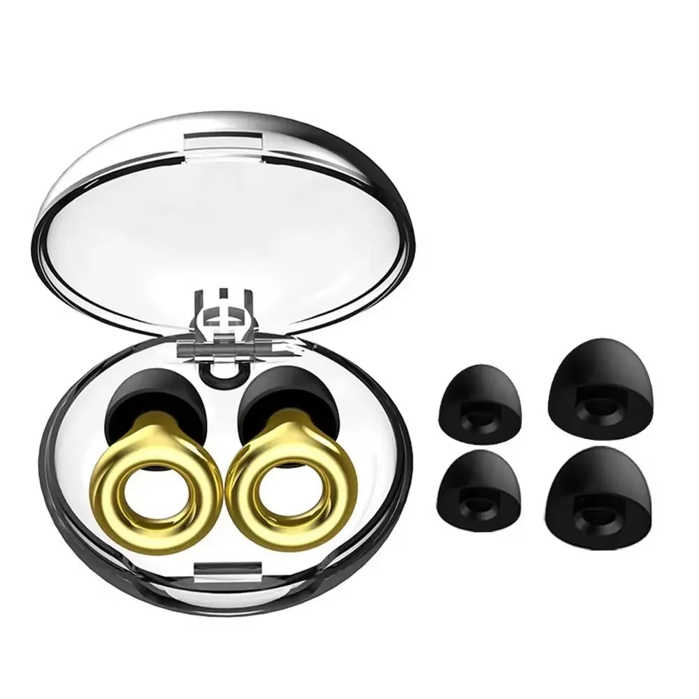 Silicone Earplugs for Swimming Sleep Noise Cancel Noise Reduction-Soundproof Reduce Disturbances -Quality Loop Earplugs Supplies