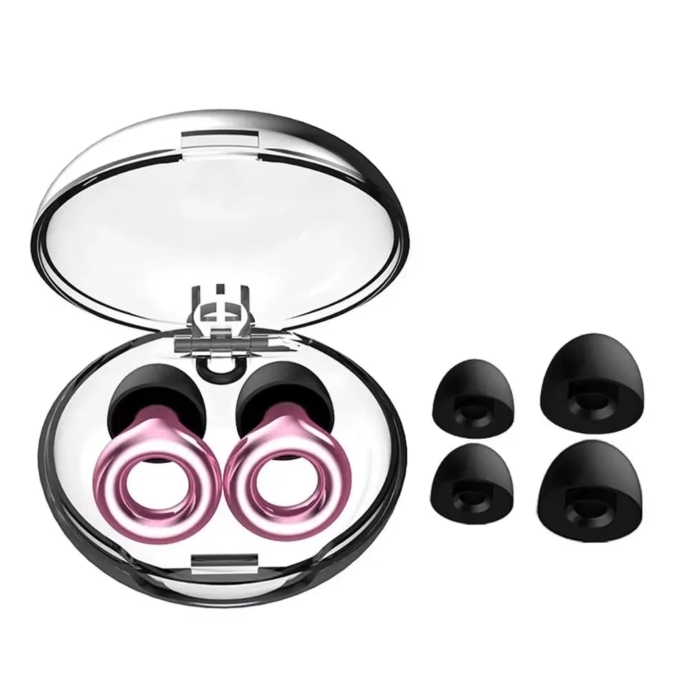 Silicone Earplugs for Swimming Sleep Noise Cancel Noise Reduction-Soundproof Reduce Disturbances -Quality Loop Earplugs Supplies